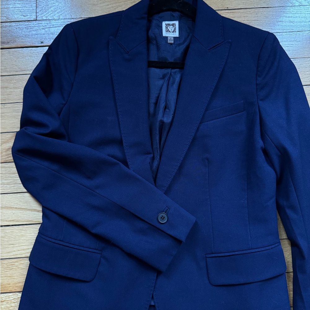 Anne Klein Navy Blue Suit Set - Picture 3 of 7